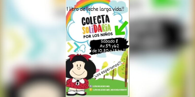 Colecta 1 litro de leche x mes